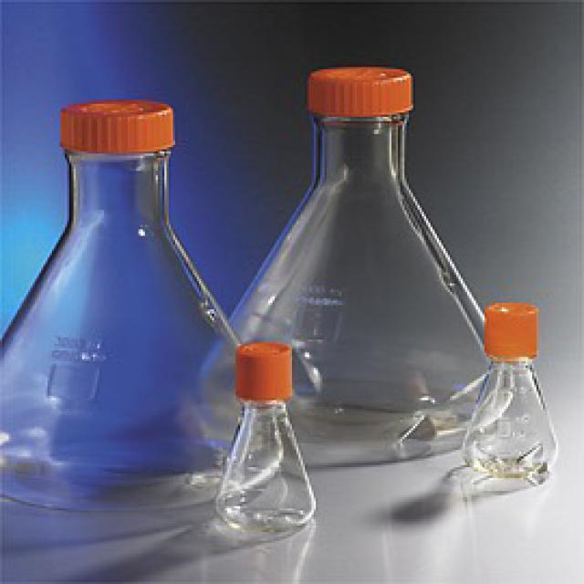 三角培养瓶，125ml，26mm颈瓶直径，透气盖，PC（聚碳酸酯）材质，灭菌单独包装