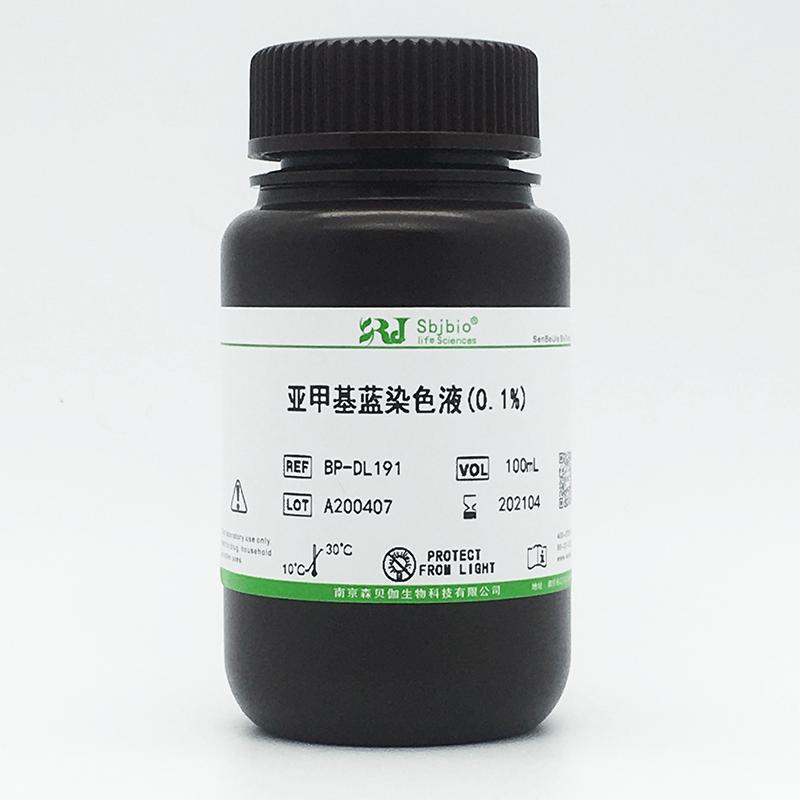亚甲基蓝染色液(0.1%)